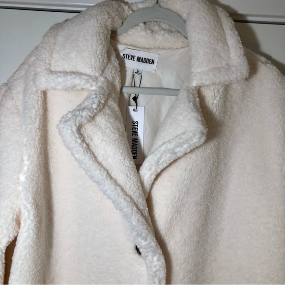 Steve Madden Saide Jacket Ivory Large New with Tags - Picture 3 of 7